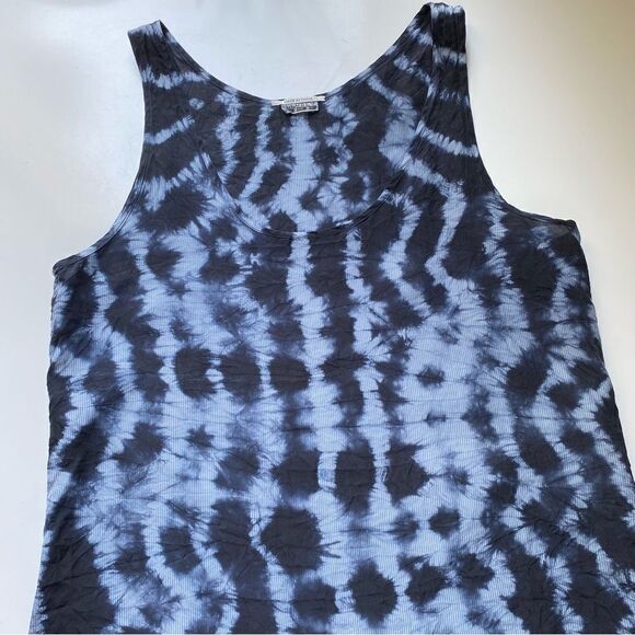 Closed Brand Silk Tie Dye Top blue blouse size Small - Picture 4 of 9
